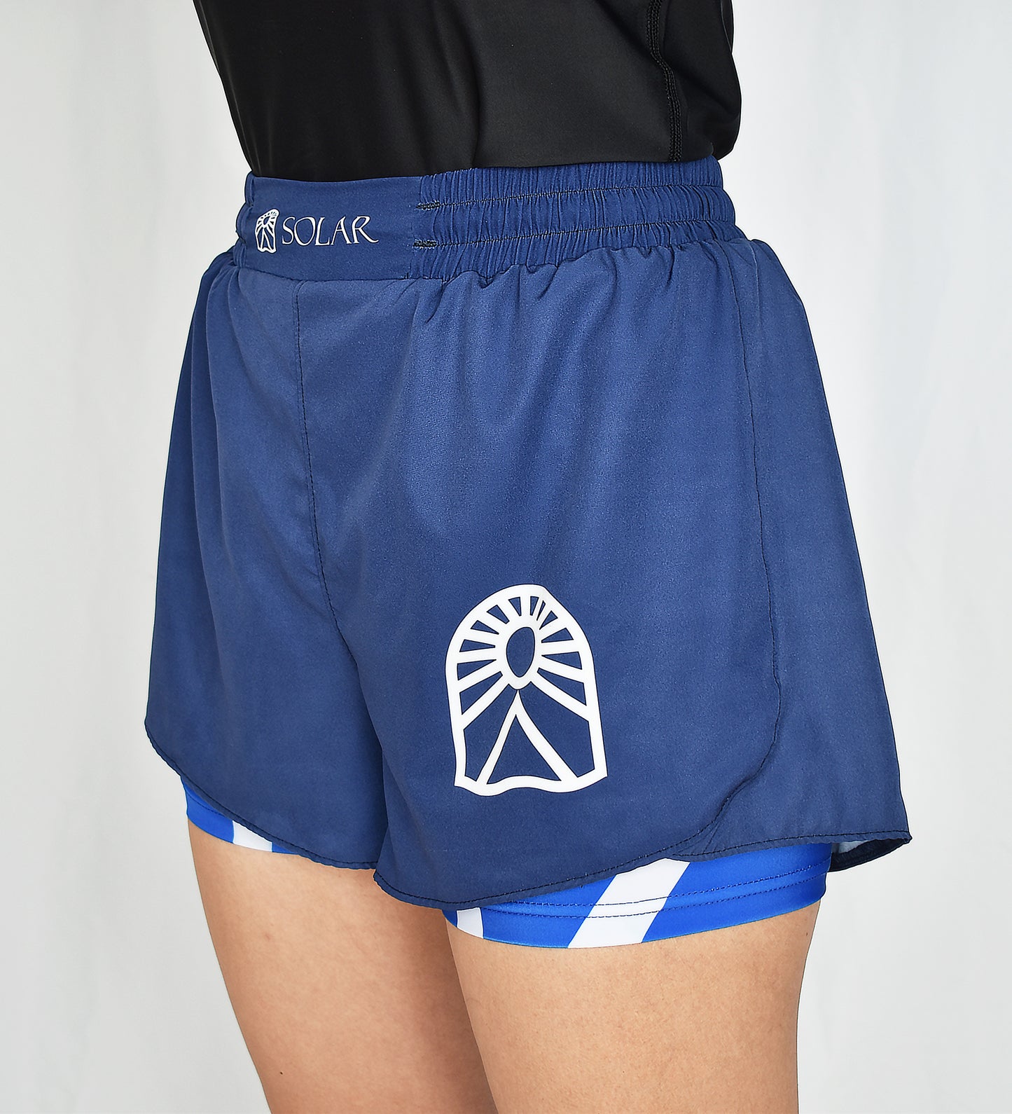 Shorts de Grappling pour femmes avec compression - Bleu