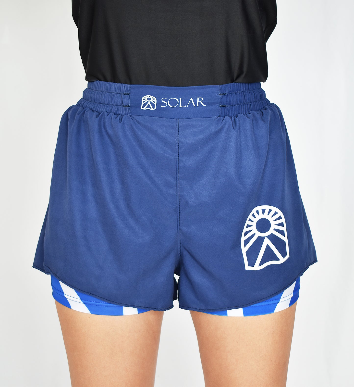 Shorts de Grappling pour femmes avec compression - Bleu