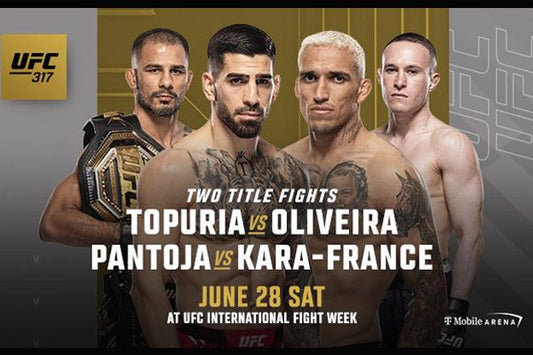 UFC 317 Topuria VS Oliveira : Où regarder & tous les détails