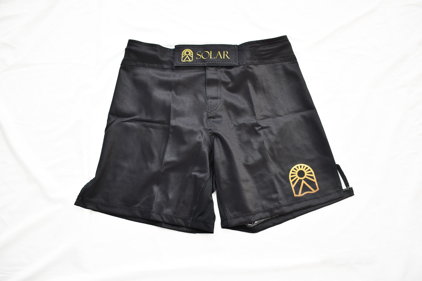 MMA Shorts - Black and Yellow