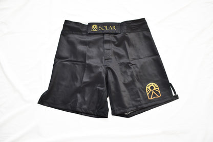 MMA Shorts - Black and Yellow